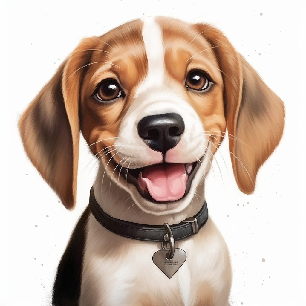 Cute Beagle Dog Boy Picture (Max 6 words)