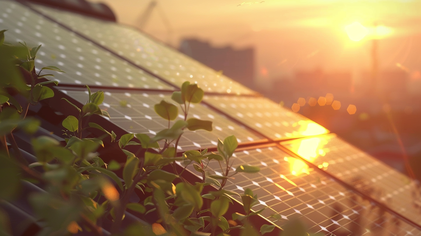 Beautiful Solar Panels on Company Roofs