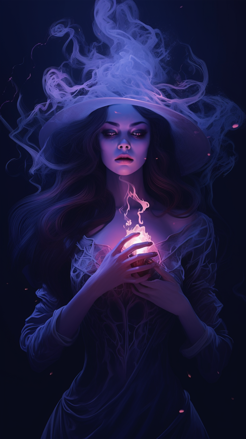 Stunning Images of a Beautiful Witch Practicing Witchcraft