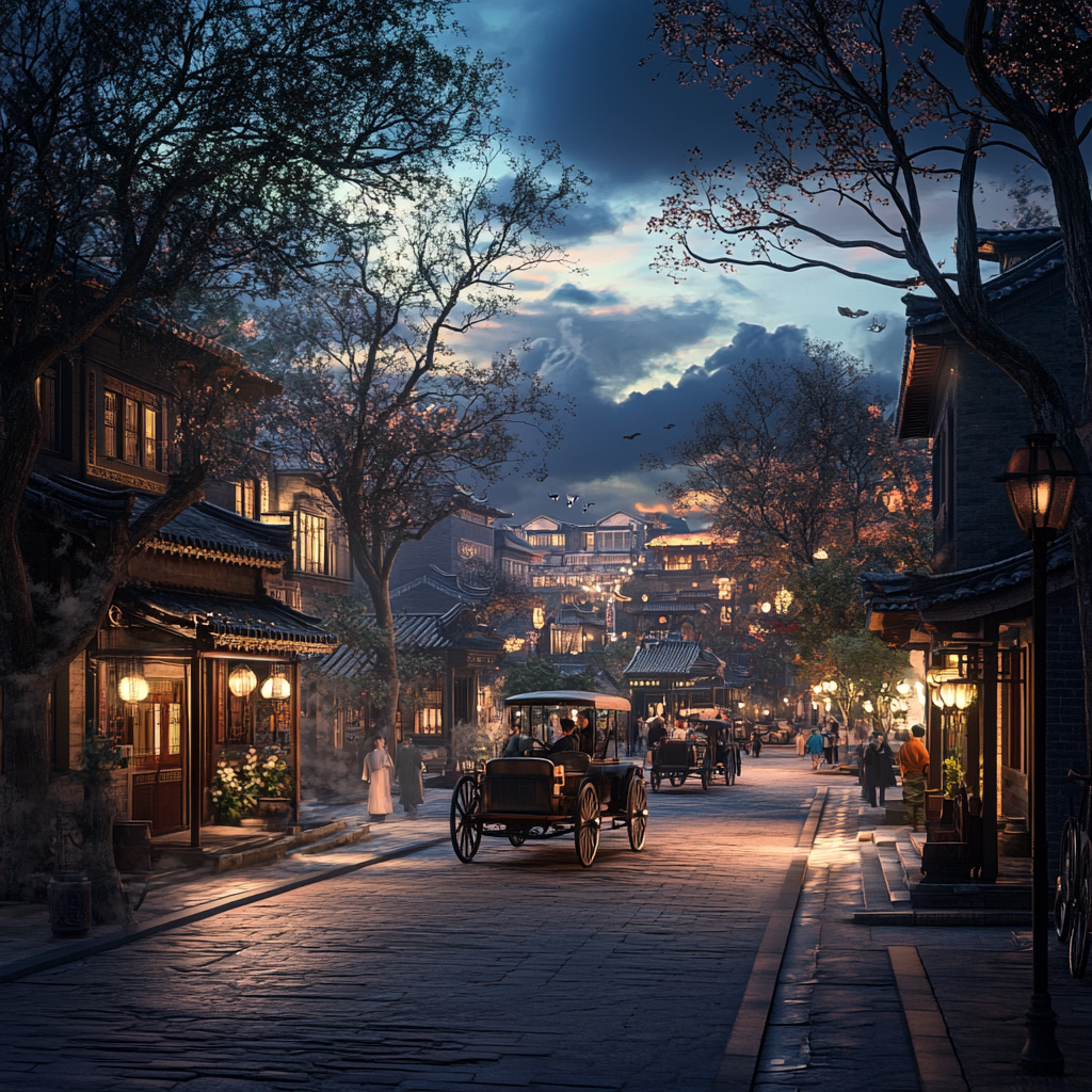 Beijing 1900s City View 3D Render