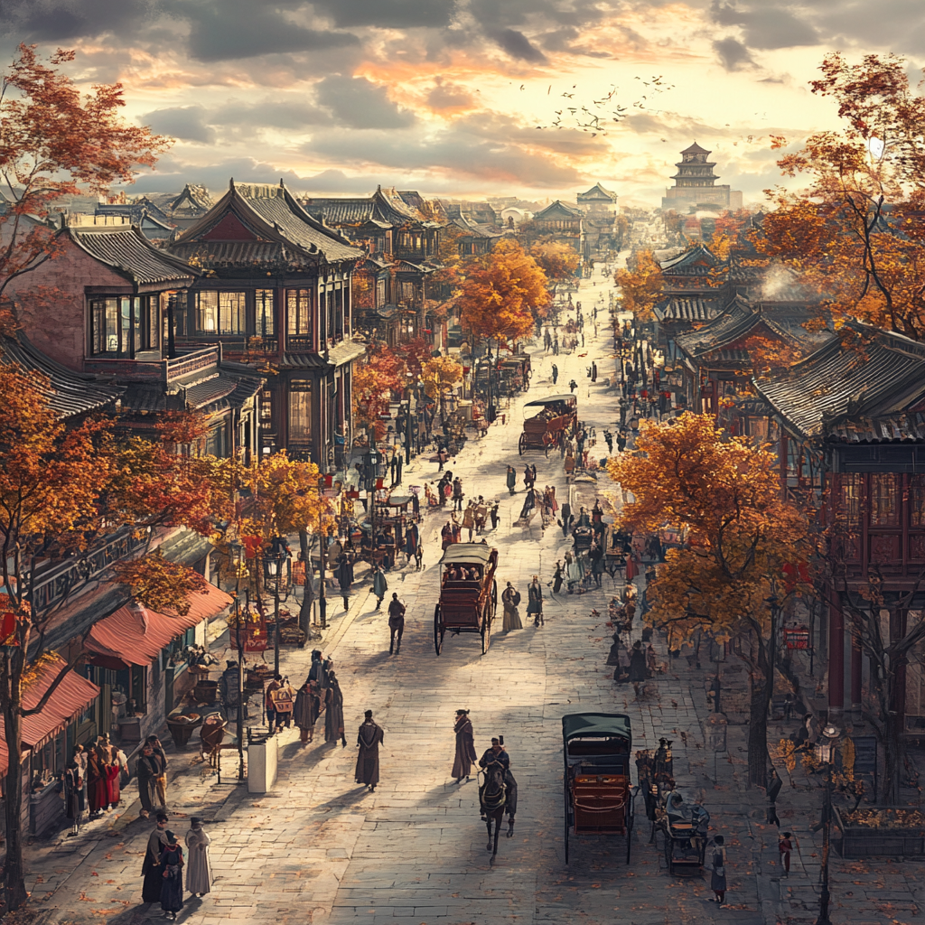 Beijing 1900s Photographic View: 3D Render Bazaar