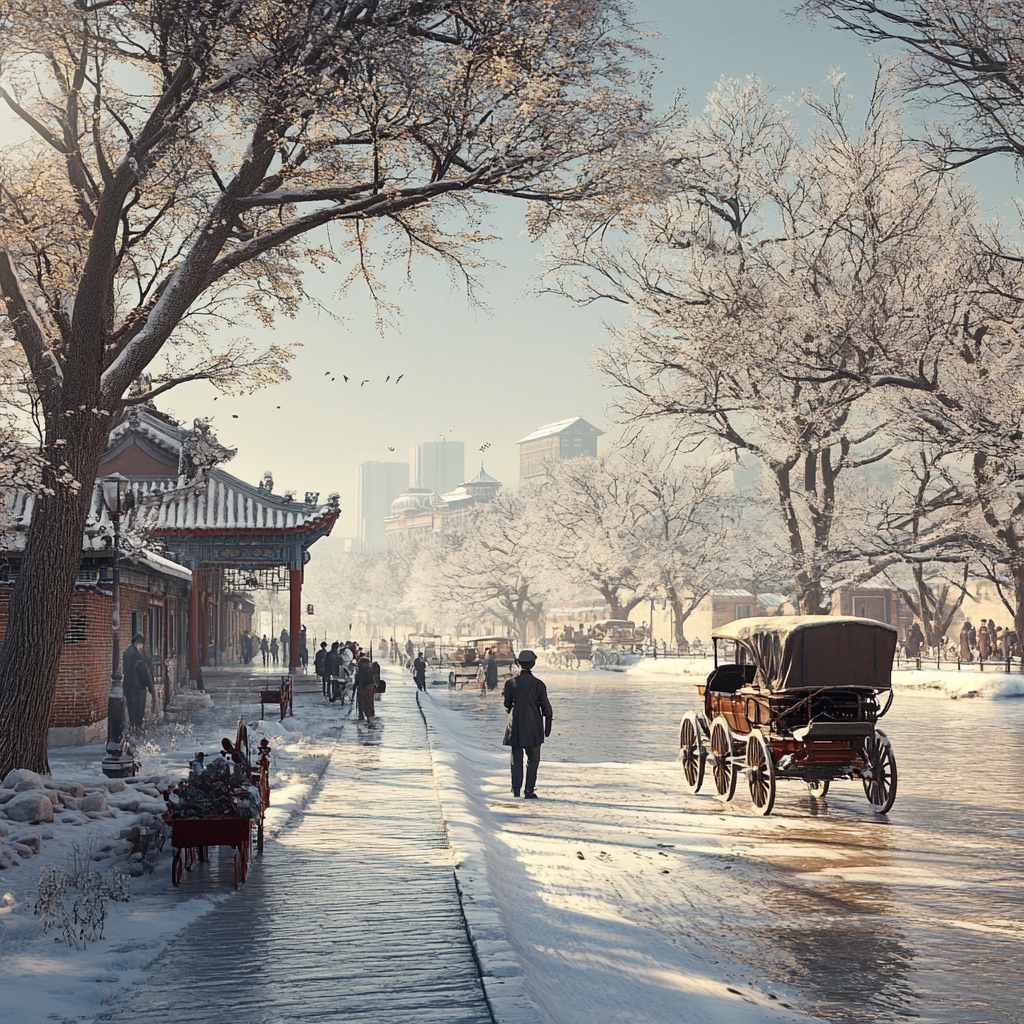 Beijing City Past 1900s: Incredible 3D Render Photography