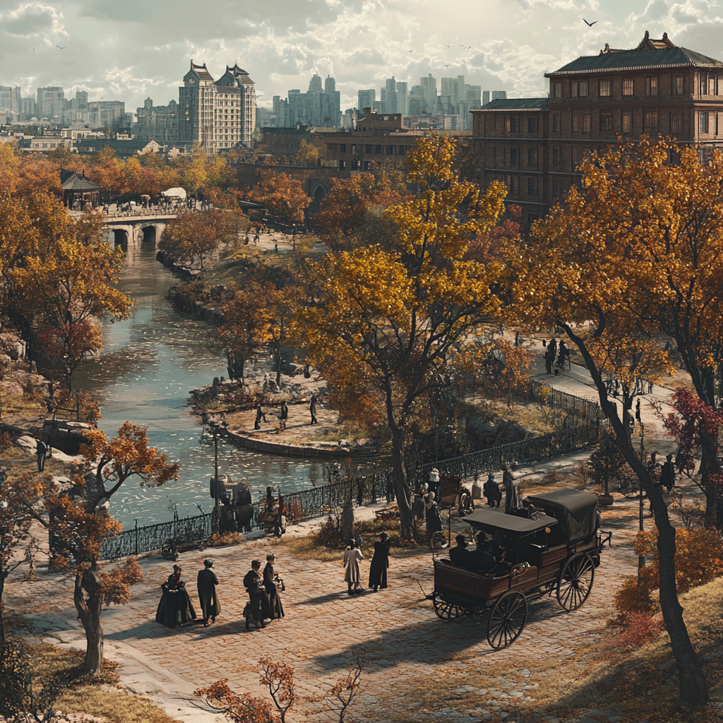 Beijing Past: Fascinating 1900s City View 3D Render