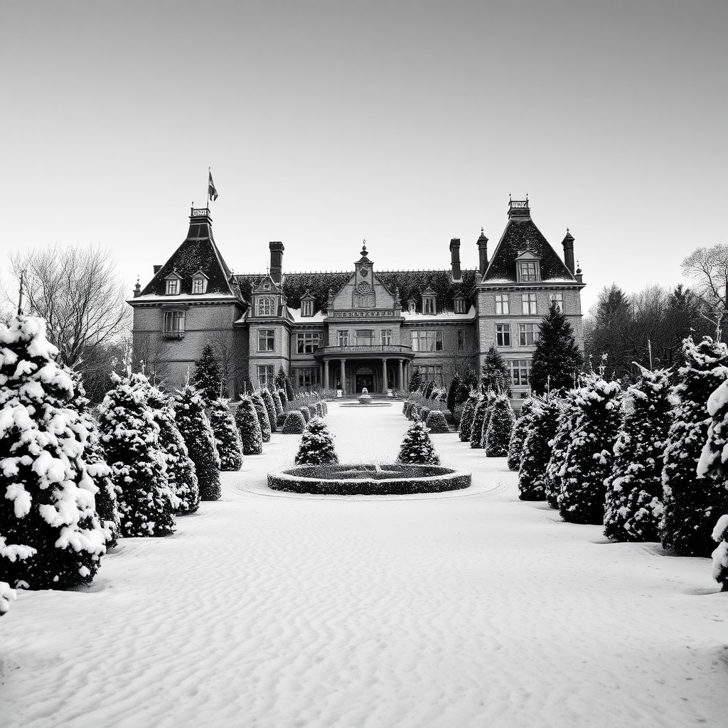 Biltmore Estate in Snowy North Carolina