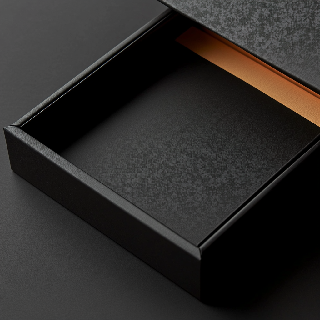 Black Presentation Box with Premium Envelope