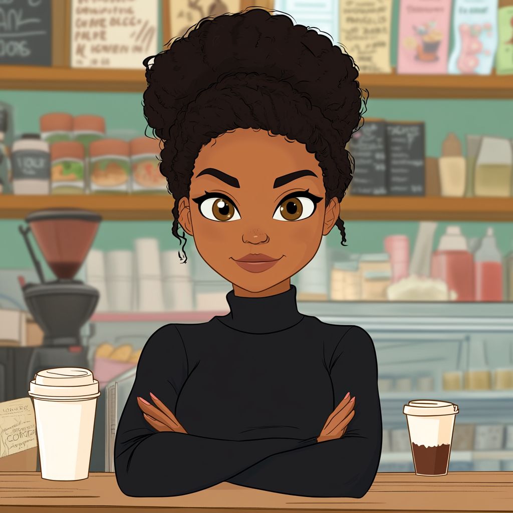 Black woman frustrated over lack of funding for cafe.