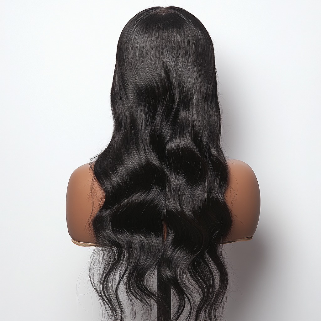 Body Wave Wig on Mannequin for Black Women