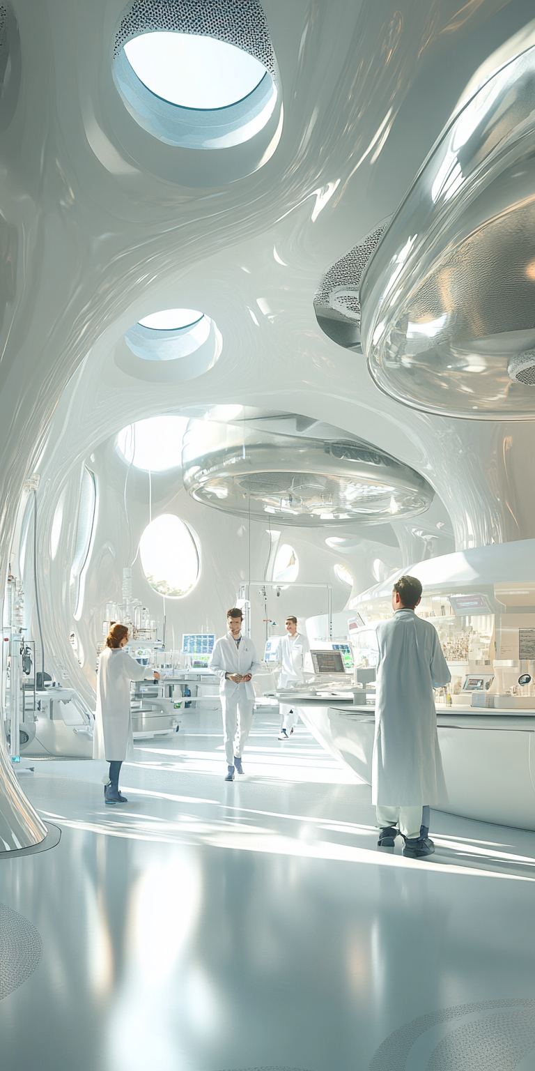 Bright interior photo of high-tech geoscience laboratory.