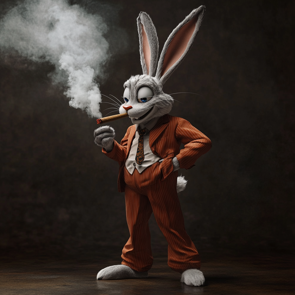 Bugs Bunny, the Gangster Nugget, in Action.