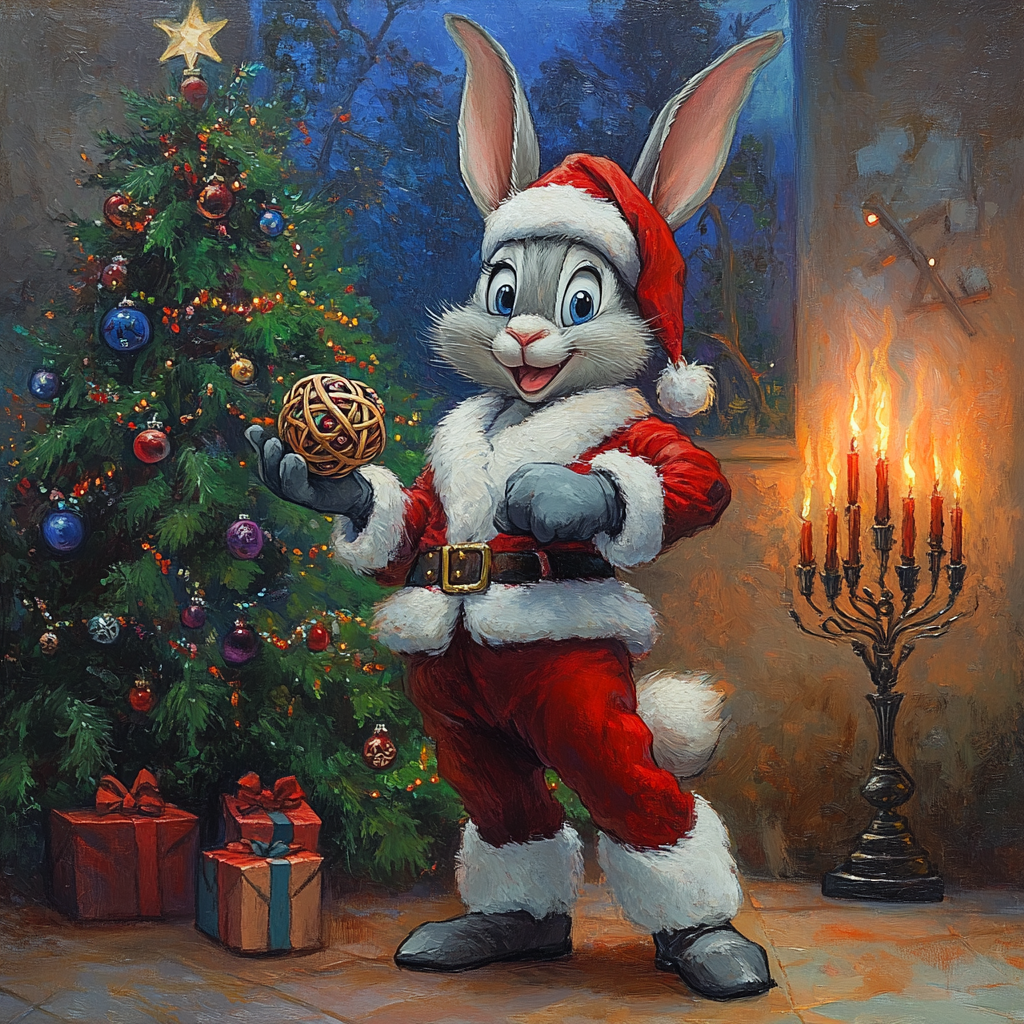 Bugs Bunny celebrates holidays with friends