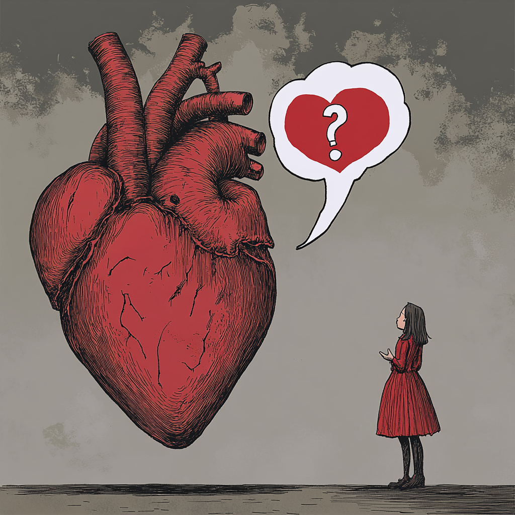 Bureaucrat & Oversized Heart Communication with Word Balloons 