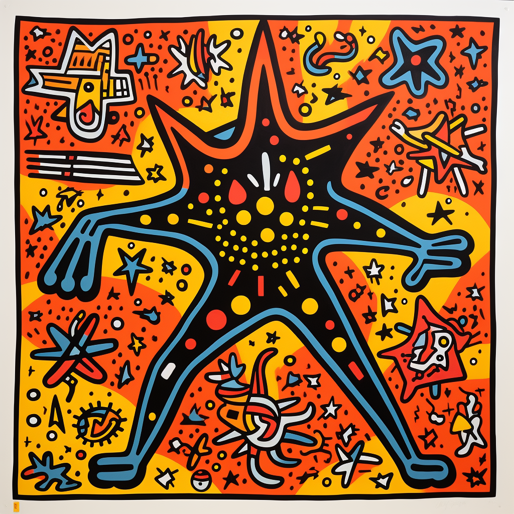 Canopus Star in Keith Haring Inspired Artwork