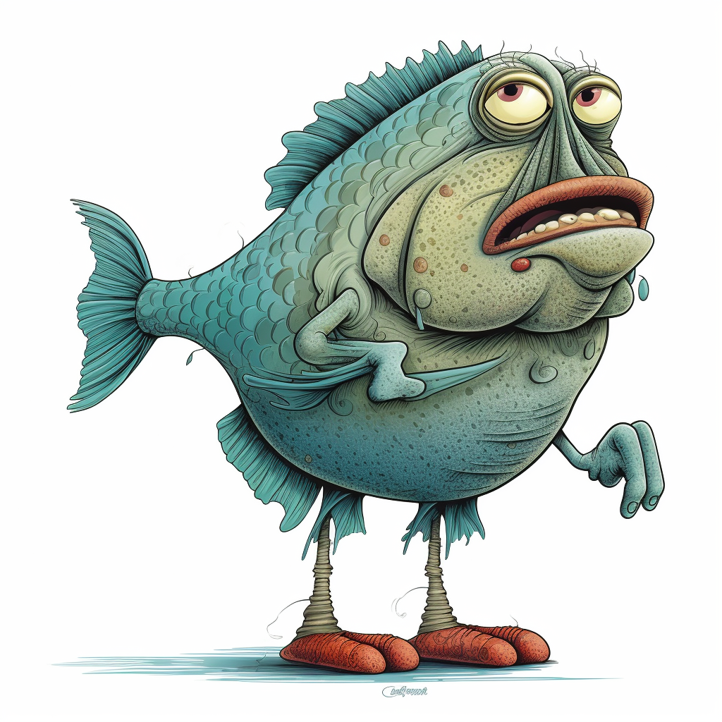 cartoon-fish-with-hand-and-legs