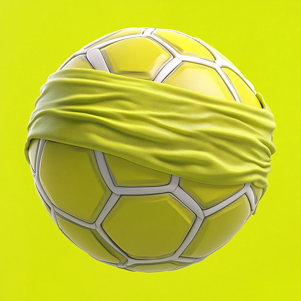 Cartoon Ninja Turtle Style Soccer Ball Logo