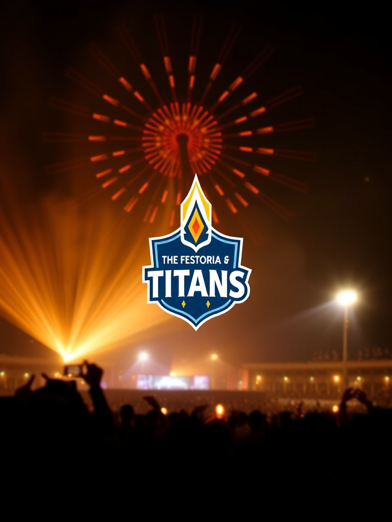 Celebrating Diwali with Victoria Titans logo.