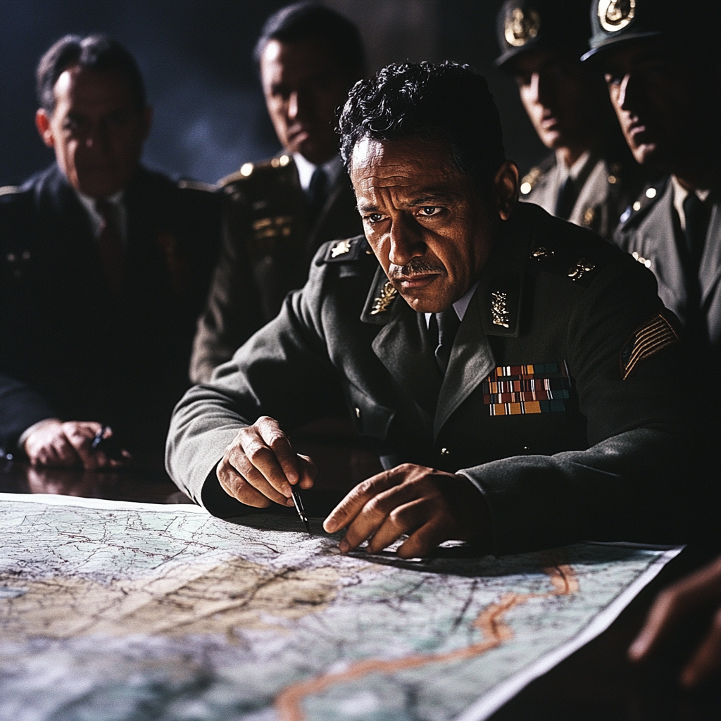 Chamran and Officers Analyze Attack Routes