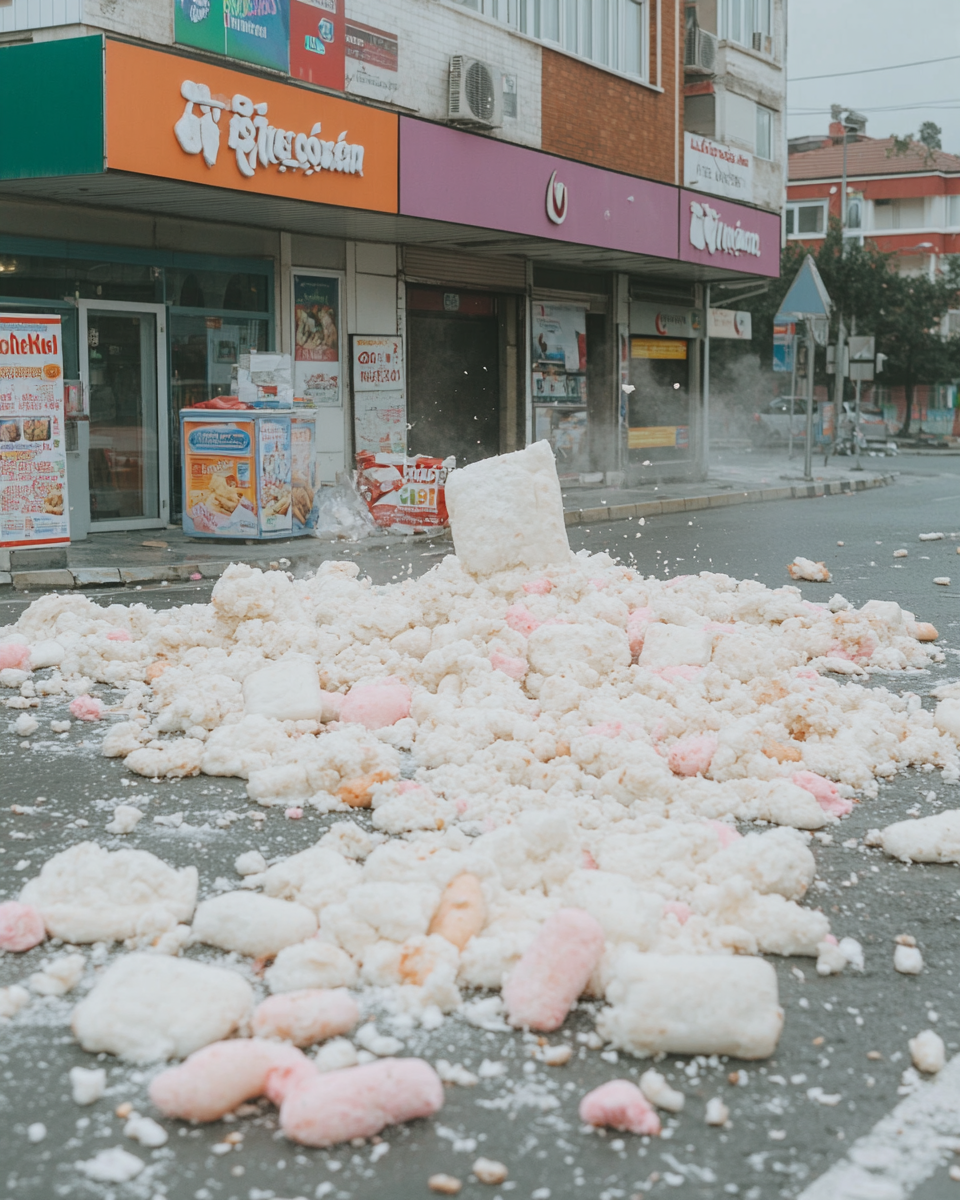 Chaos in Istanbul streets, panic as vendors flee.