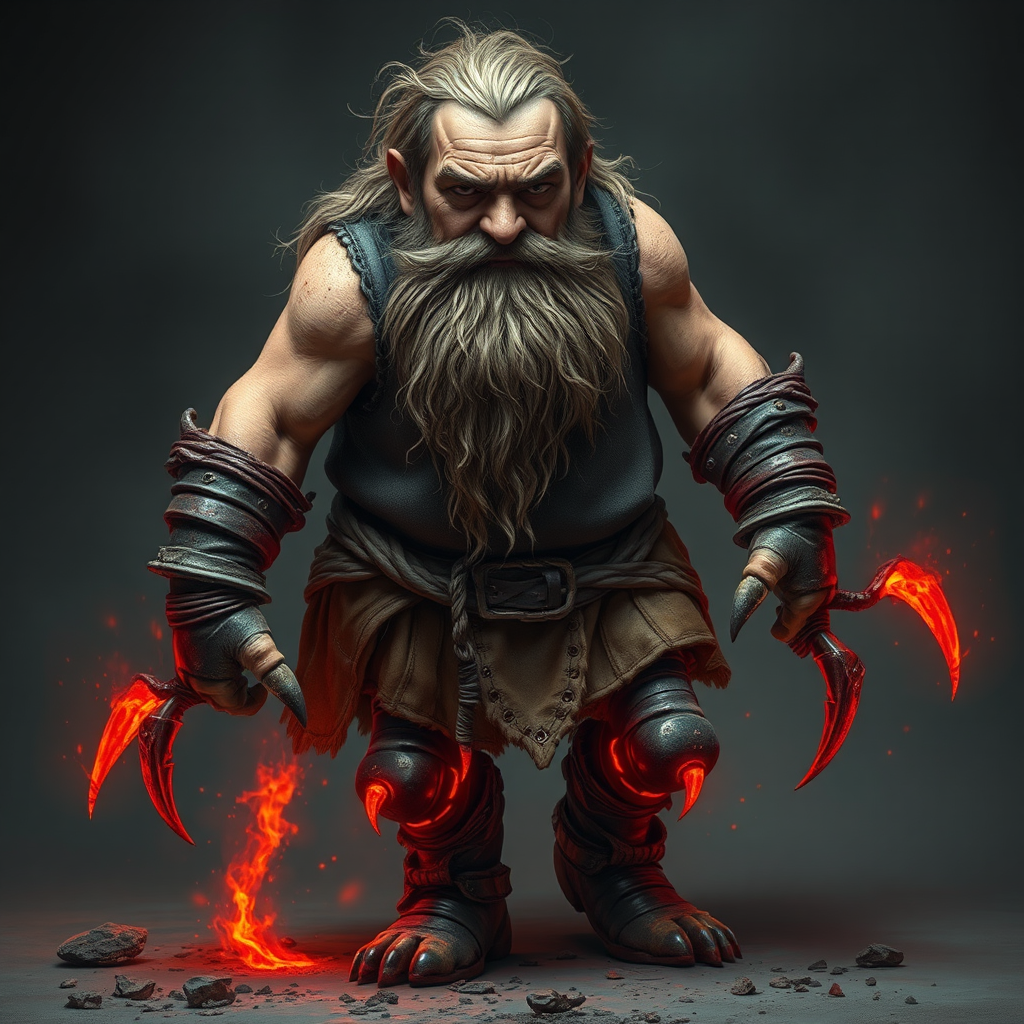 Chaotic Dwarf Miner's Unnatural, Fiery Transformation