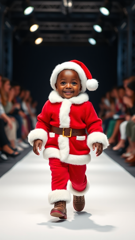 Chic Santa Baby Spreads Holiday Cheer.