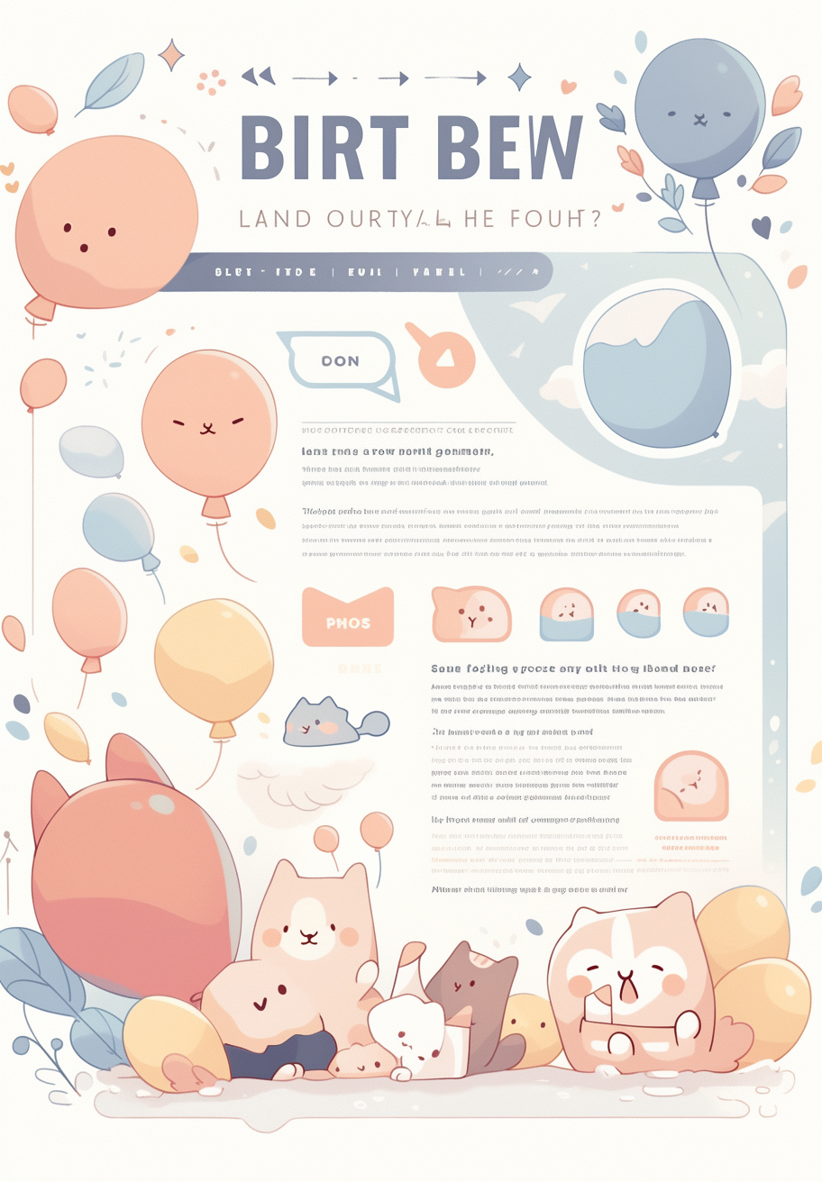 Child-friendly A4 background with soft pastel colors and illustrations.