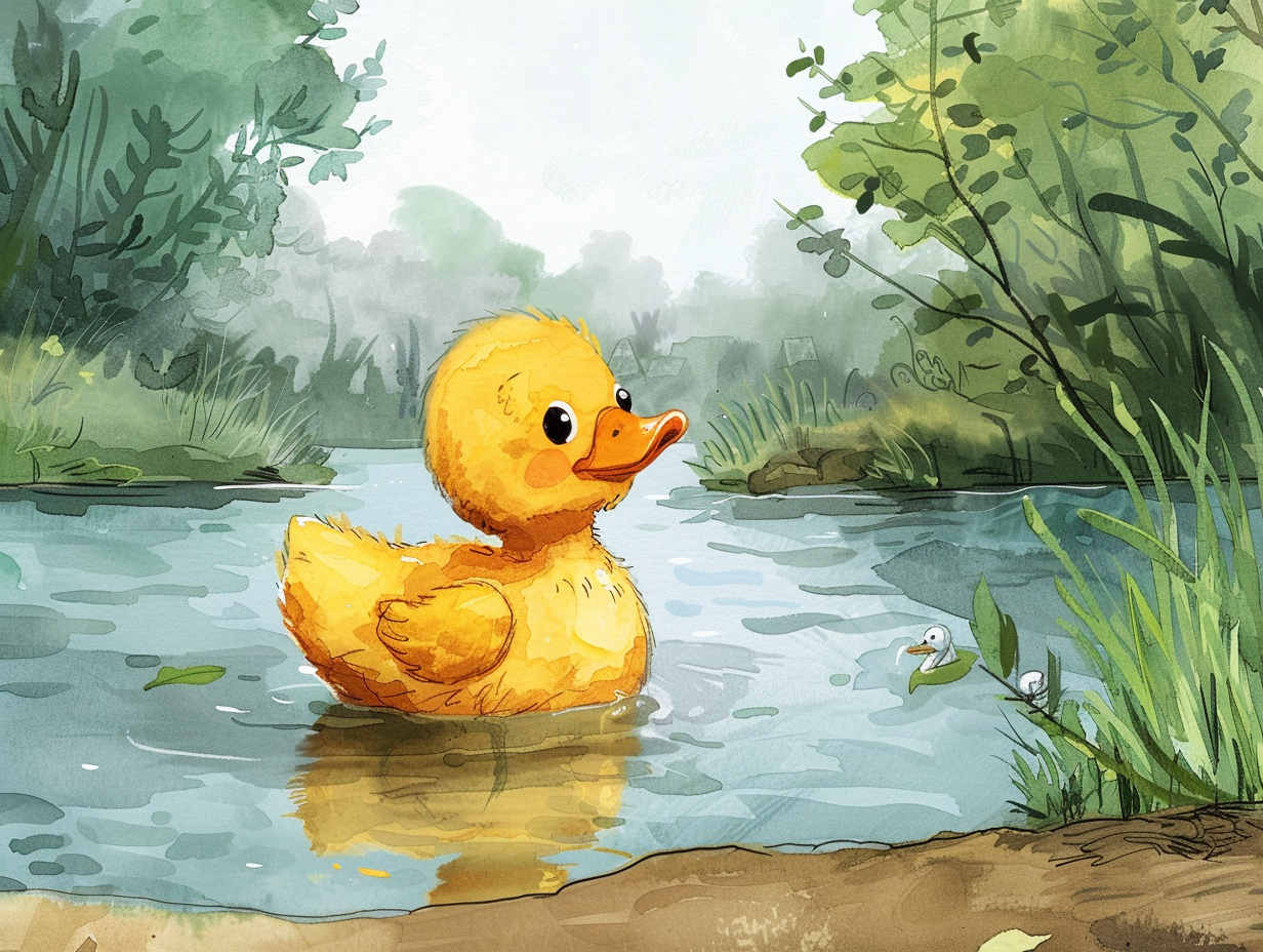 Children's Book Cover: Billy the Duck Teaches Independence