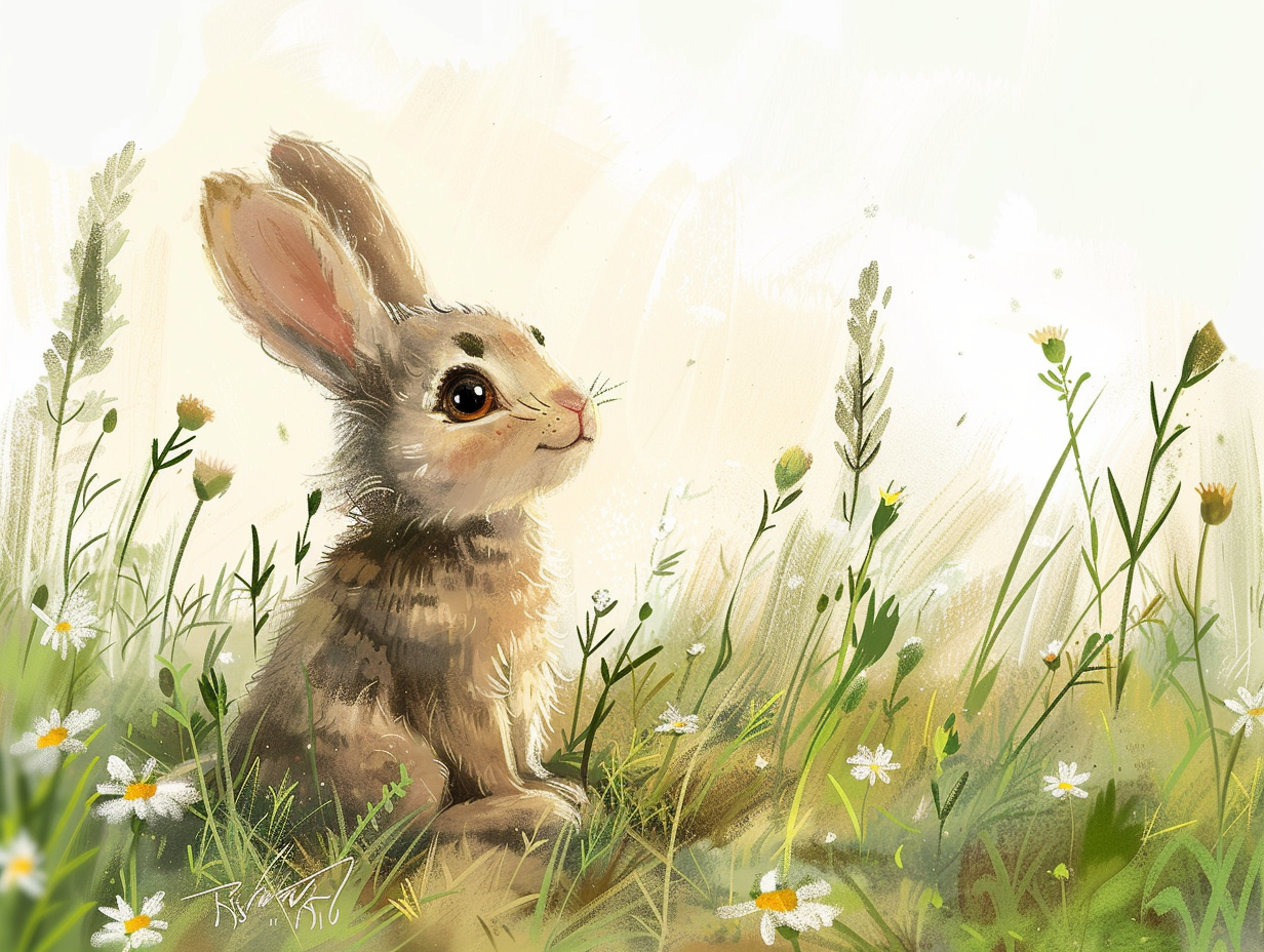 Children's Book Cover: Little Bunny Teaches Independence