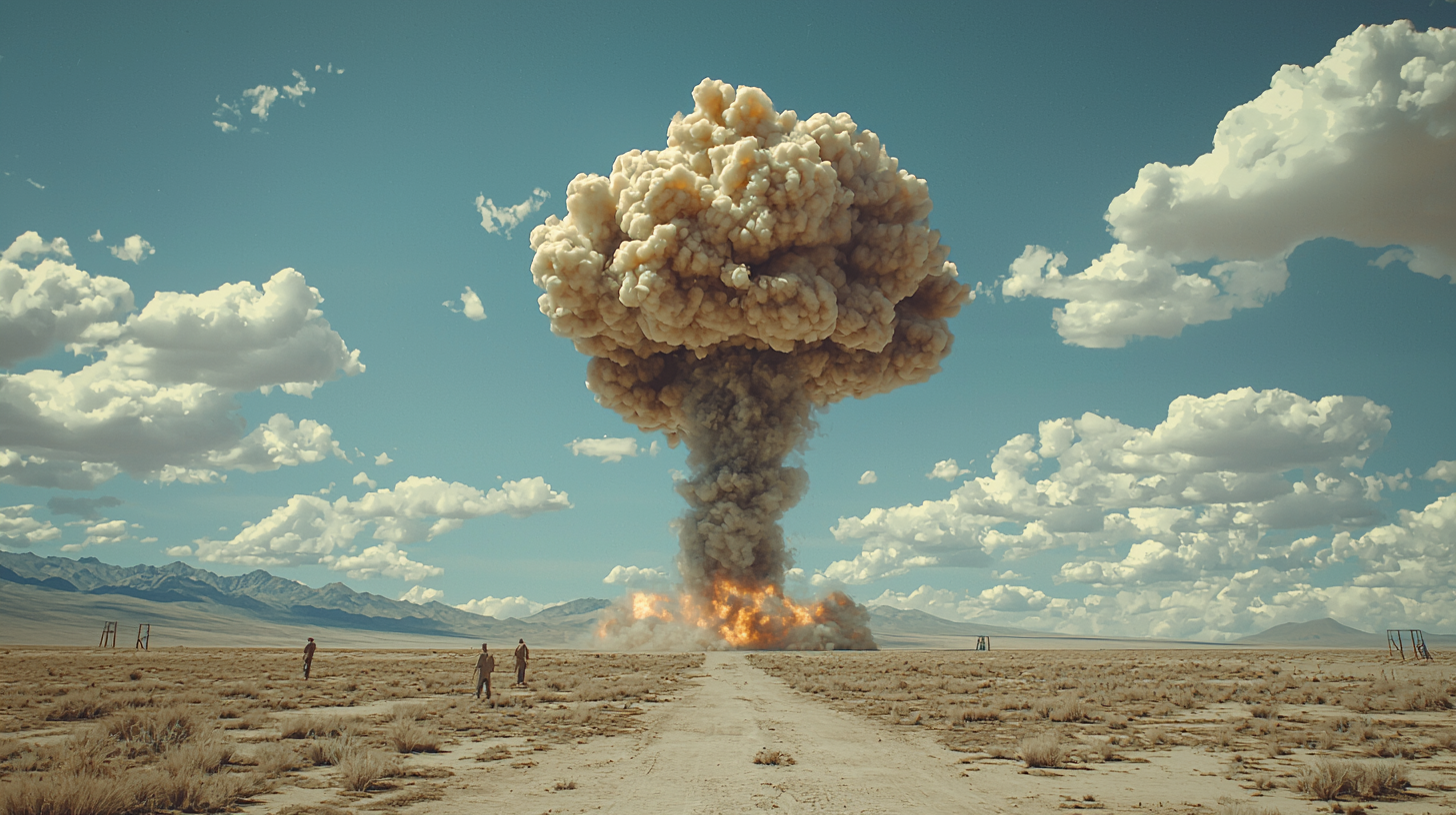 Chinese scientists successfully detonate atomic bomb in Lop Nor desert