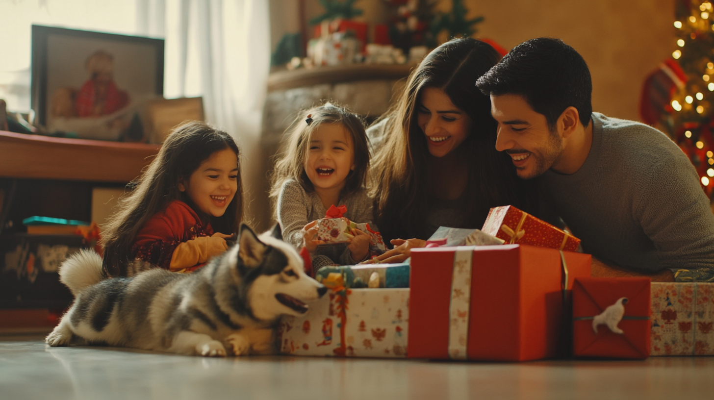 Christmas joy in Mexican family's modern home