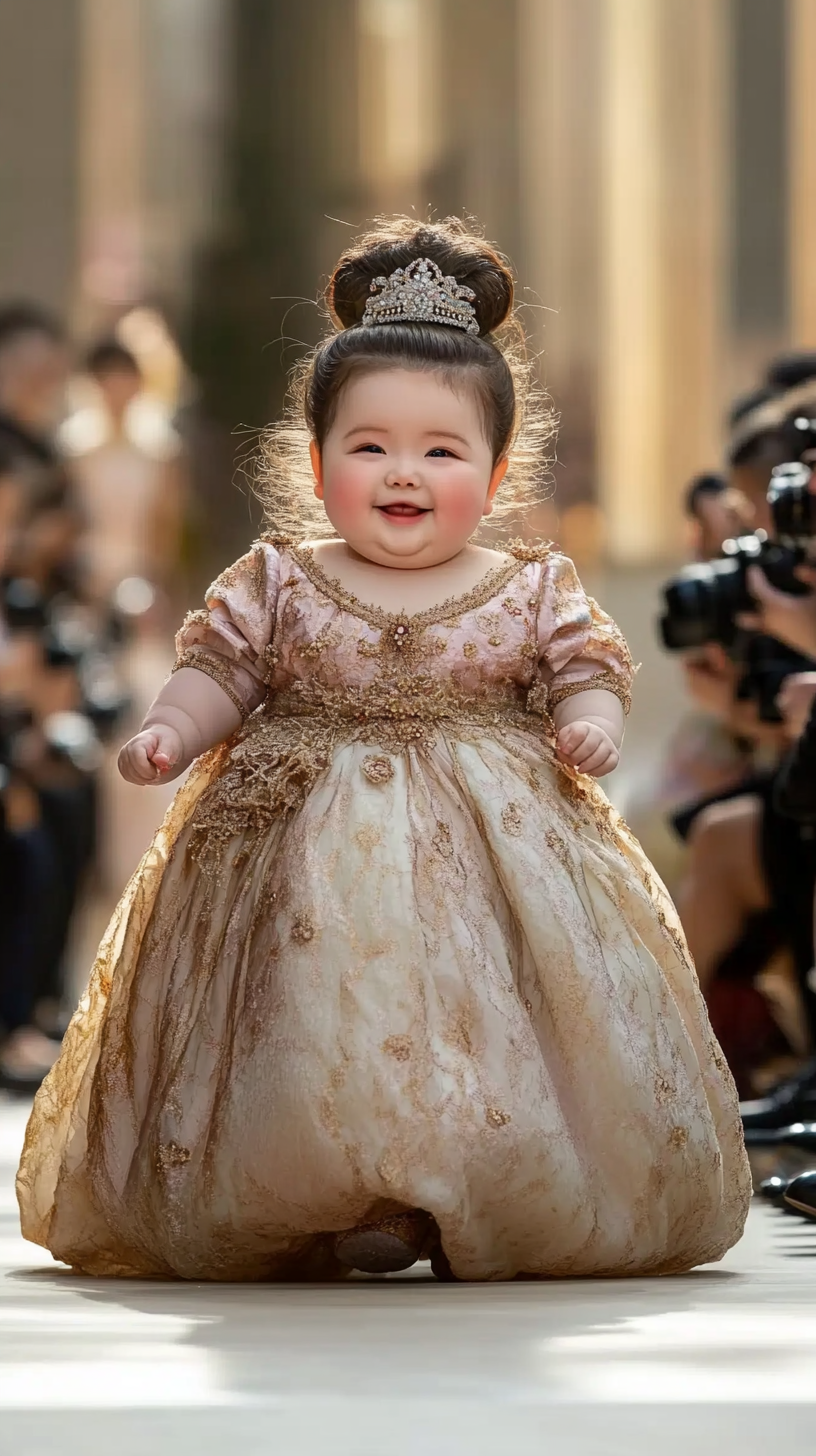 Chubby Baby Supermodel Struts in Paris Fashion Week