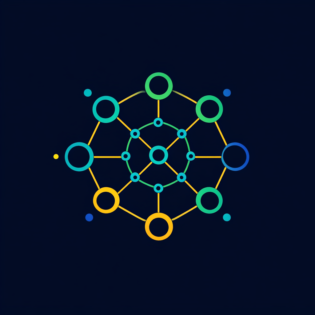 Circles of Friends on Blockchain Network Logo