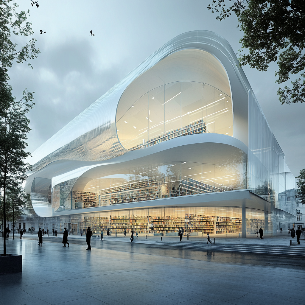 Circular Geometry: National Library of France Design Concept