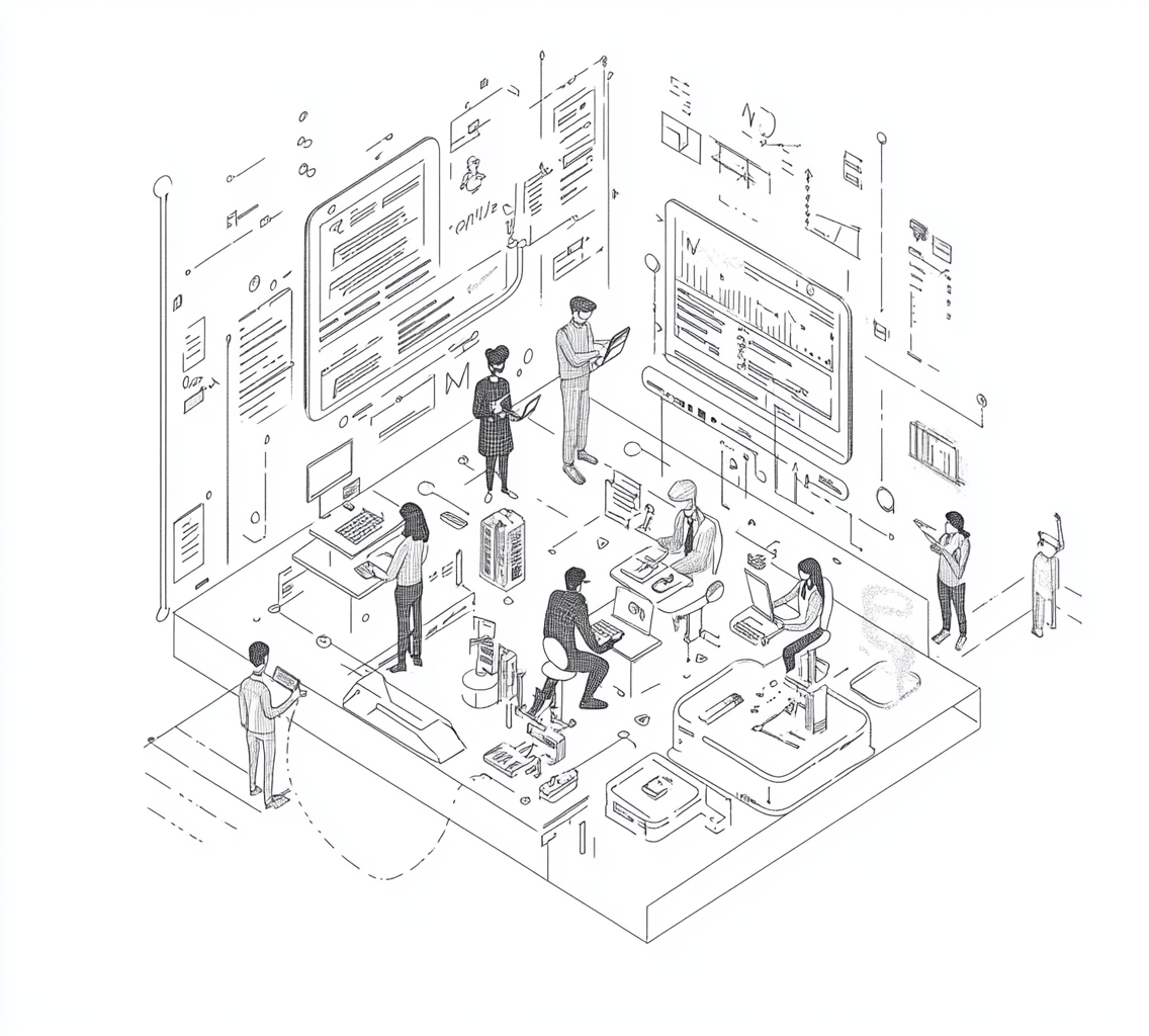 Collaborating software developers and business people in wireframe art