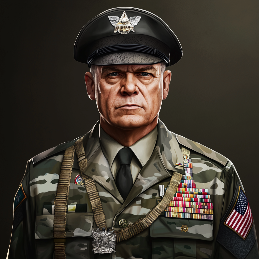 Colonel in BDU: 1980s U.S. Army Commander