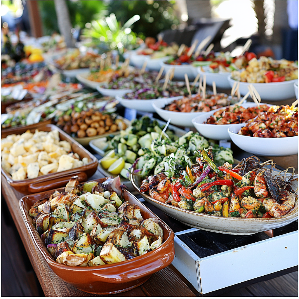 Colorful Mediterranean Food and Wine Festival Adventure