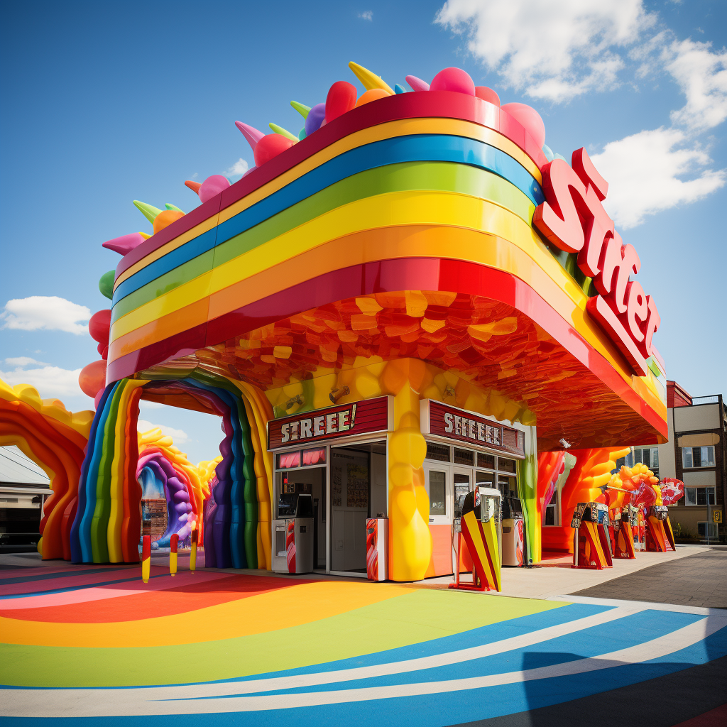 Vibrant and Festive Pride Parade at Sheetz Gas Station