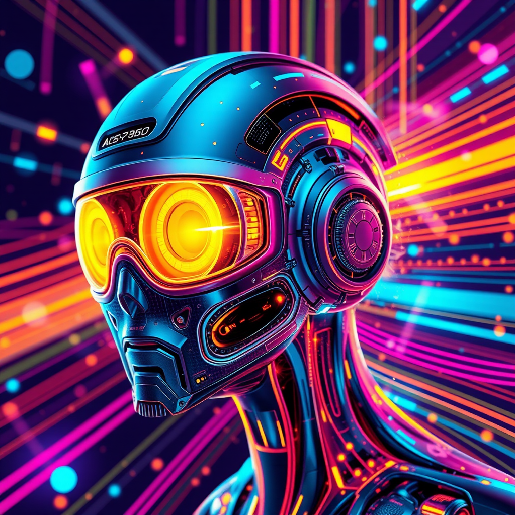 Colorful futuristic abstract AI image.