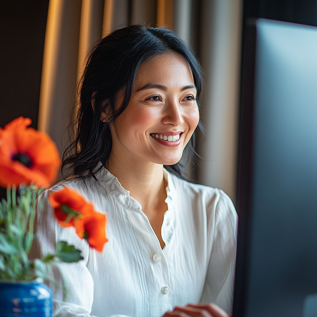 Community building through virtual engagement with poppy flowers.