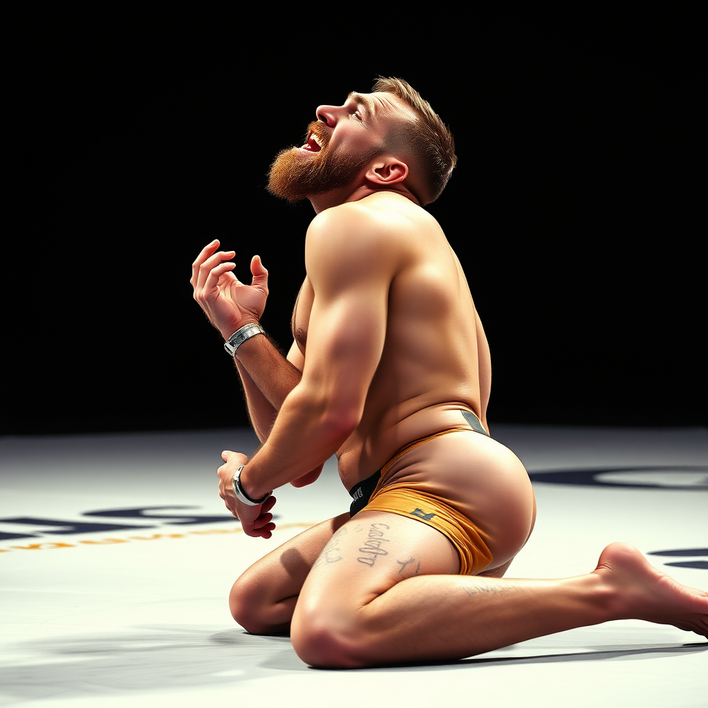 Conor McGregor's Distressed and Pleading Pose