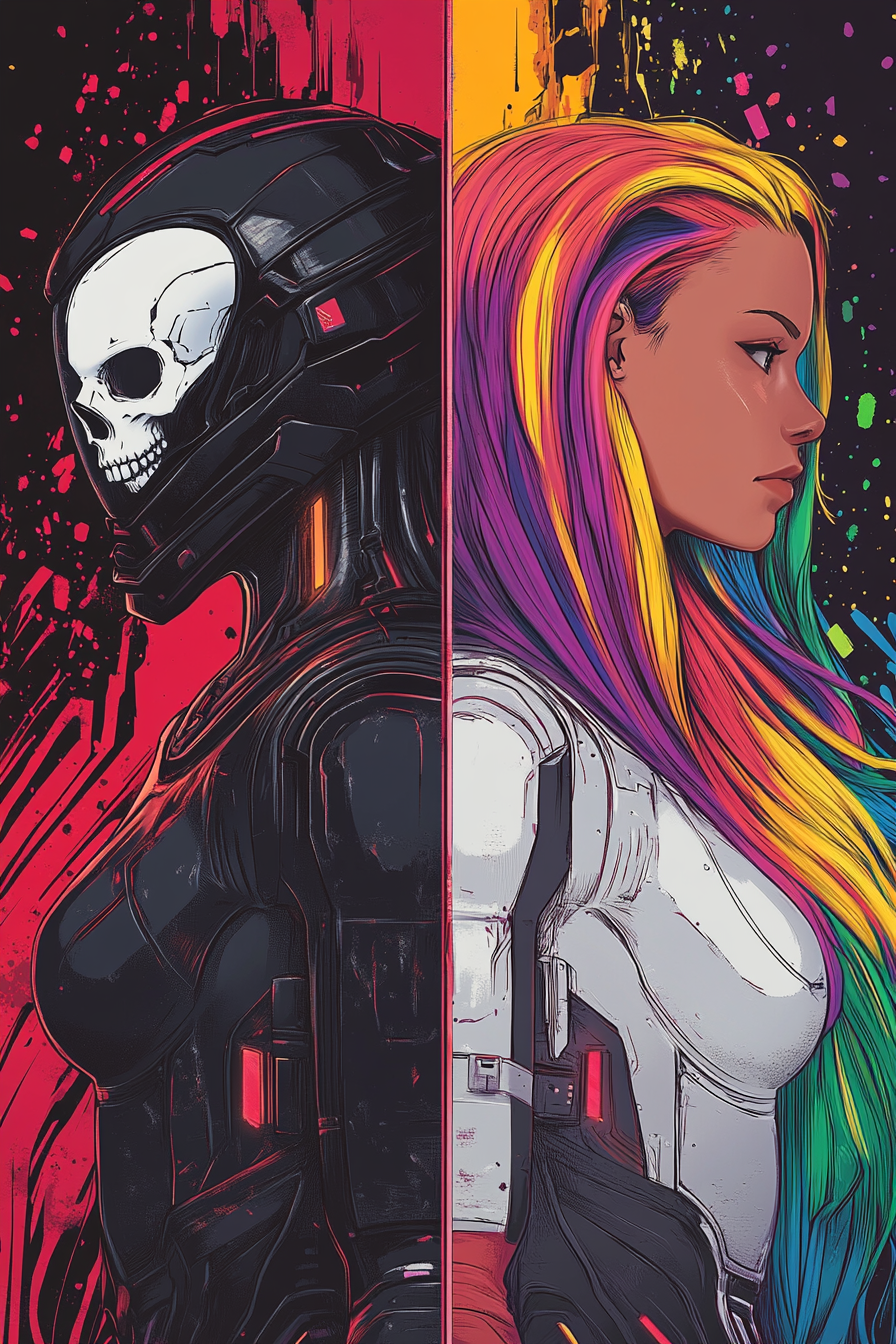 Corpo vs. Rebel: Cyberpunk Characters in Contrast