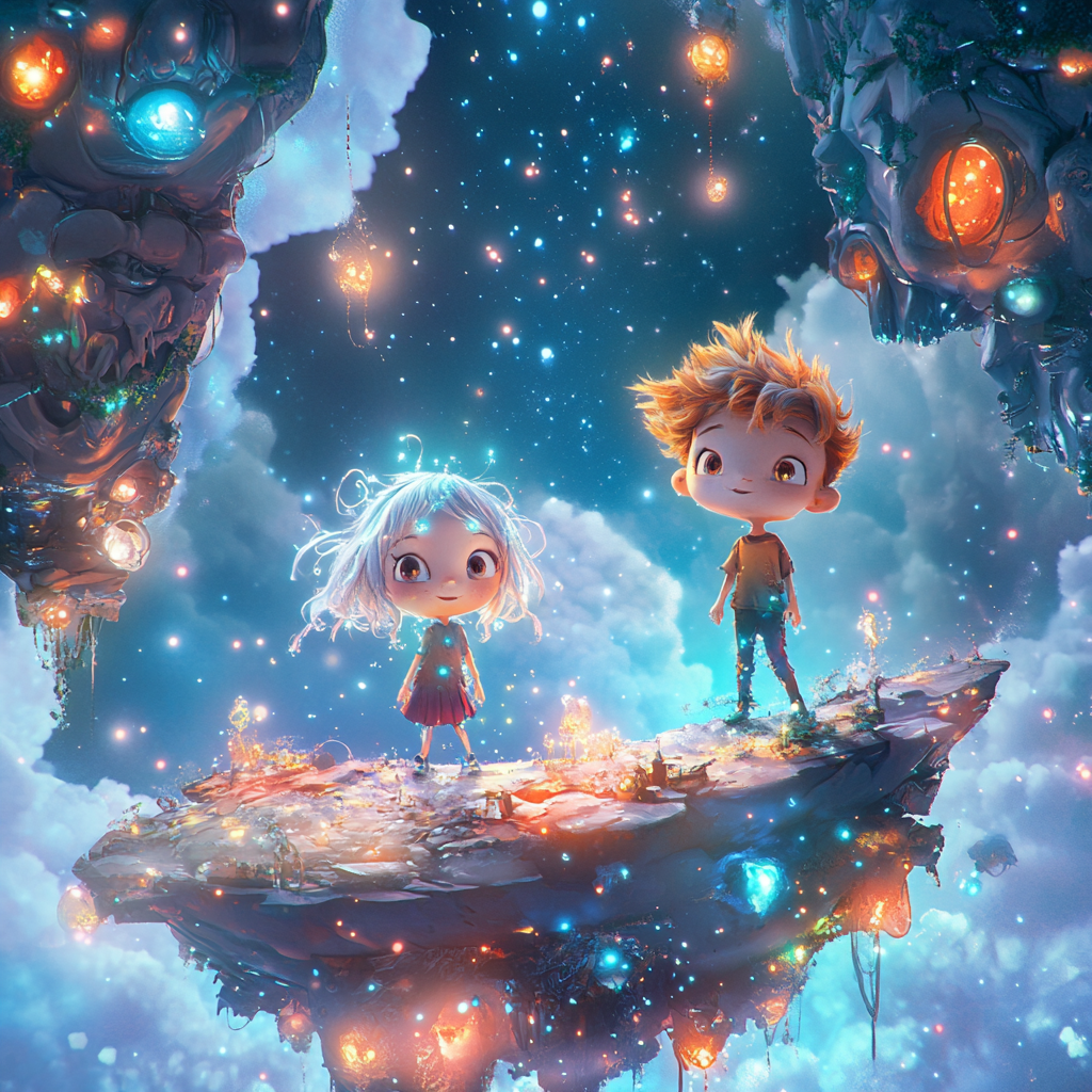 Cosmic Adventure of Luna and Sol on Stardust Island