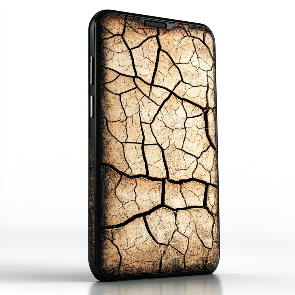 Cracked Earth Smartphone: A Unique Natural Design