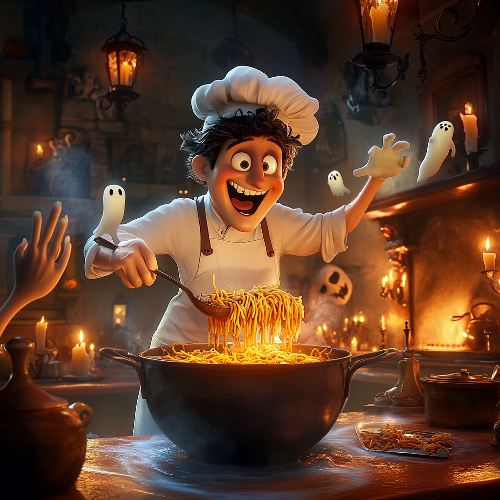 Crazy Chef's Spooky Pasta Cook-off: Disney Movie Poster