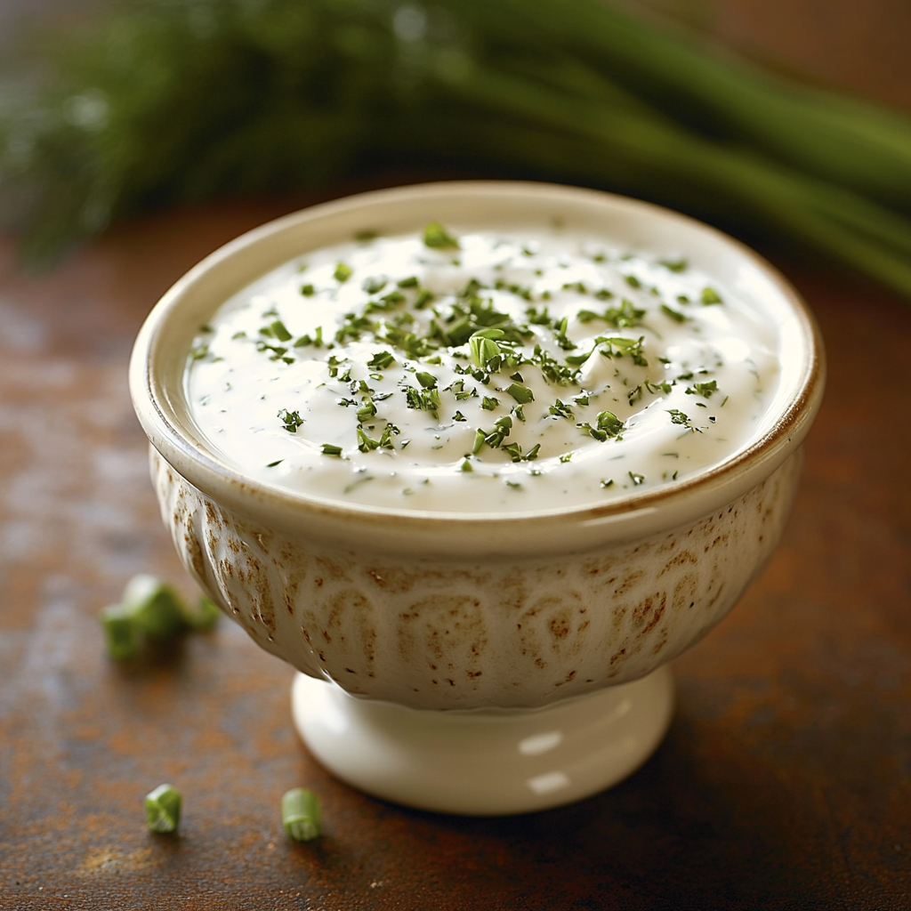 Creamy Buttermilk Dressing, bursting with fresh herbs and flavor.