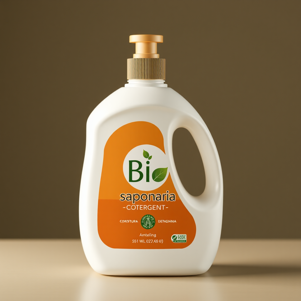 Create Label for Bio Saponaria Detergent.