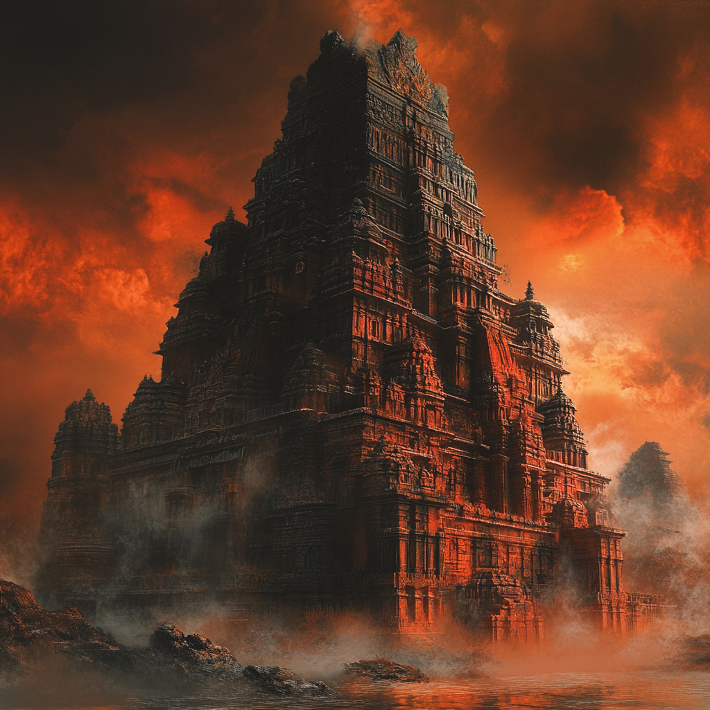 Create Stunning Book Cover: Ancient Hindu Temples India