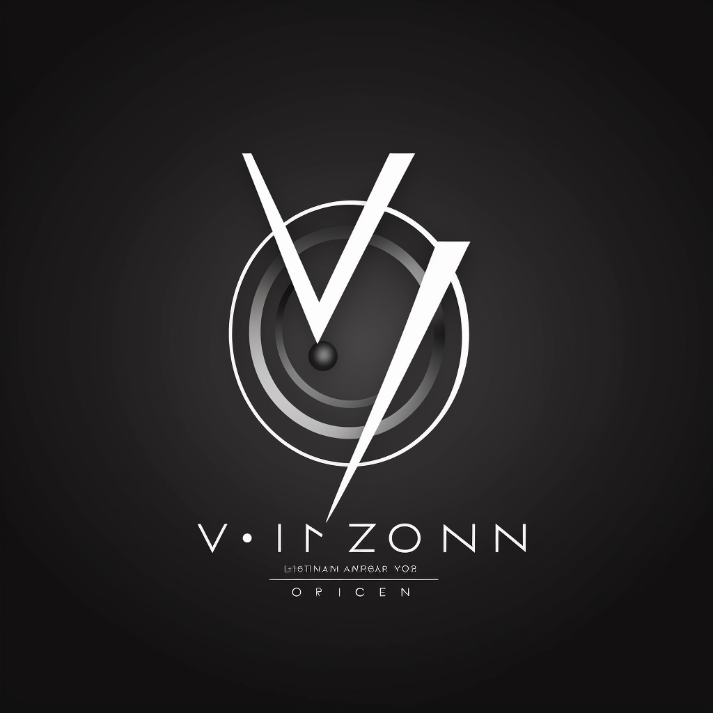 Create logo for 'Vizion Music' with futuristic design.