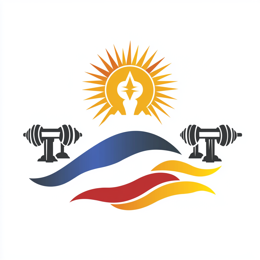 Create logo with Assyrian flag elements, symbolizing strength.