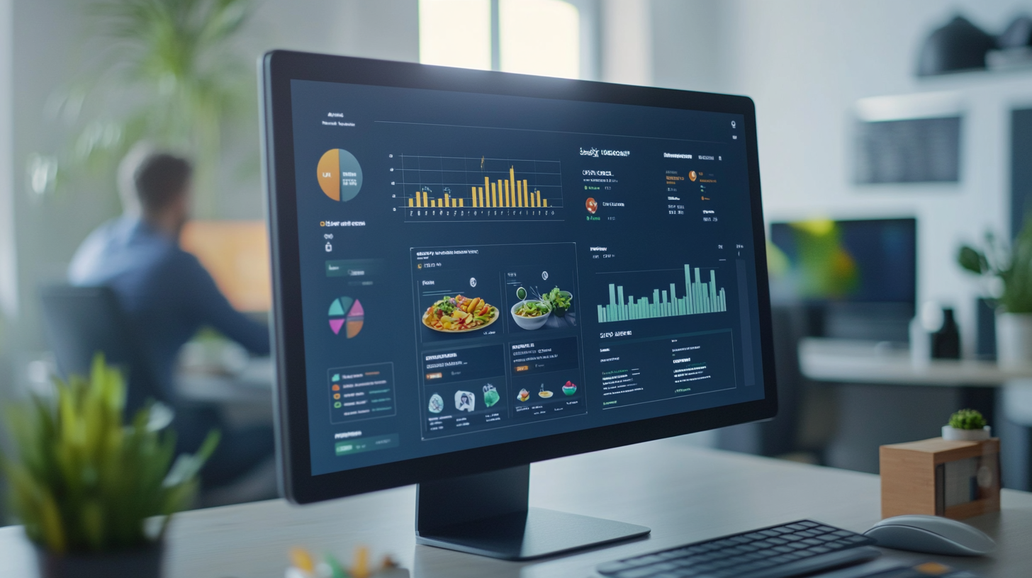 Customized meal options based on genetic test results interface.