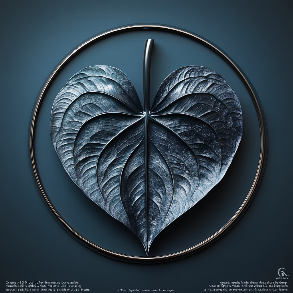 Dark Anthurium leaf in Ace of Spades shape.