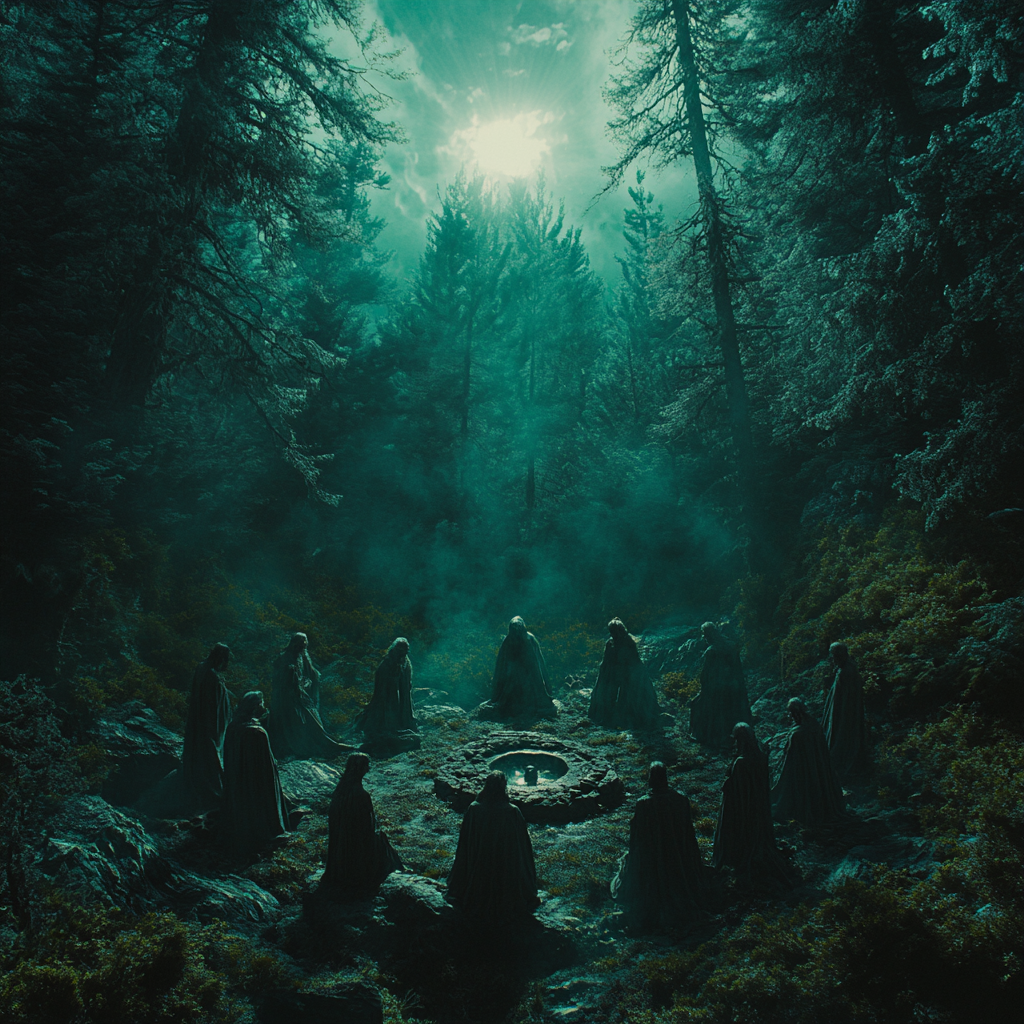 Dark Cult in Ritual at Hemlock Forest